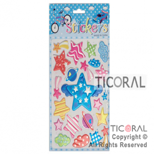 STICKER COMETAS Y ESTRELLAS HS3539-1 x 12